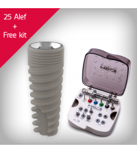 25 Alef implants + Surgical kit